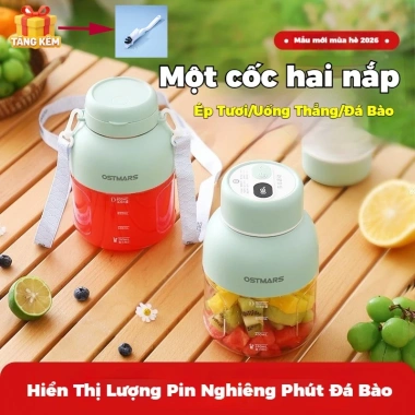 Máy ép trái cây mini đa năng, sạc lại, xay đá, di động, hỗ trợ bổ sung thực phẩm – chỉ 304.514₫