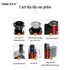 Máy ép trái cây nguyên hạt Sokany 022 500ml 1.000W siêu mạnh, bảo hành 12 tháng, chỉ 649.000₫ 8