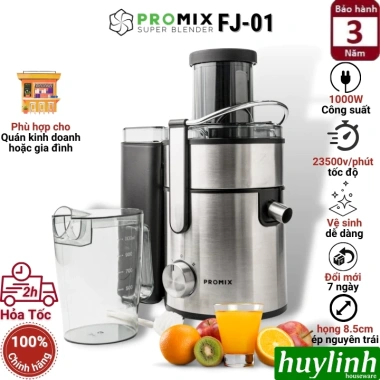 Máy ép trái cây nhanh 1.000W Promix FJ-01 - Bảo hành 3 năm, Giá ưu đãi 1,885,000₫ 2
