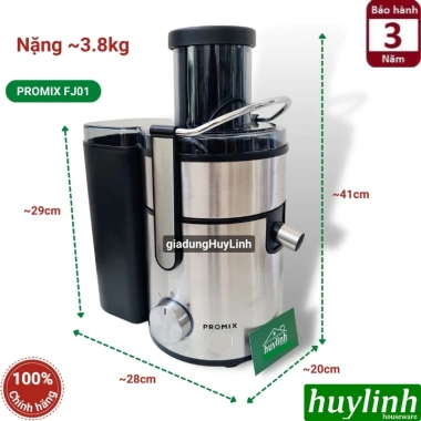 Máy ép trái cây nhanh 1.000W Promix FJ-01 - Bảo hành 3 năm, Giá ưu đãi 1,885,000₫ 5