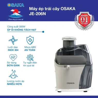 Máy ép trái cây OSAKA JE-206N 300W nhanh nhỏ gọn nguyên trái giảm giá 599k