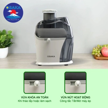 Máy ép trái cây OSAKA JE-206N 300W nhanh nhỏ gọn nguyên trái giảm giá 599k