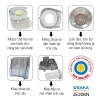 Máy ép trái cây OSAKA JE-206N 300W nhanh nhỏ gọn nguyên trái giảm giá 599k 6