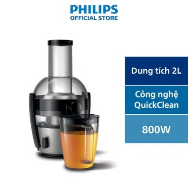 Máy ép trái cây Philips HR1.863/20 800W - Hàng chính hãng, ép nhanh, dễ vệ sinh, giảm giá chỉ 2.960.000₫