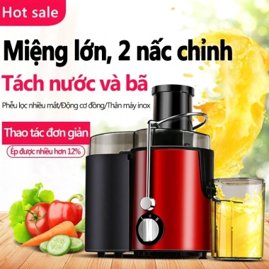 Máy ép trái cây và rau củ 600W - Tháo lắp nhanh, vệ sinh dễ dàng, 495.000 VND