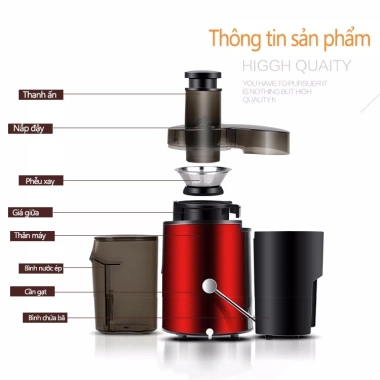Máy ép trái cây và rau củ 600W - Tháo lắp nhanh, vệ sinh dễ dàng, 495.000 VND