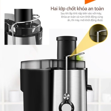 Máy ép trái cây và rau củ 600W - Tháo lắp nhanh, vệ sinh dễ dàng, 495.000 VND
