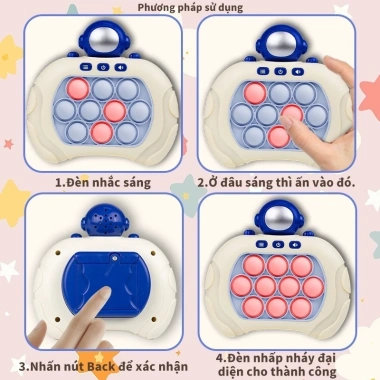 Máy Game Popit Tiếng Anh - Luyện mắt, tay, rèn trí thông minh, nhanh nhạy cho bé - 69.000 VND 3