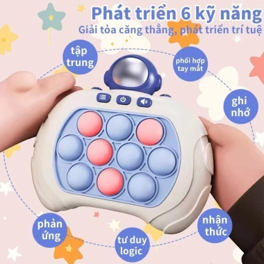 Máy Game Popit Tiếng Anh - Luyện mắt, tay, rèn trí thông minh, nhanh nhạy cho bé - 69.000 VND 4