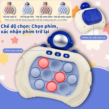 Máy Game Popit Tiếng Anh - Luyện mắt, tay, rèn trí thông minh, nhanh nhạy cho bé - 69.000 VND 9
