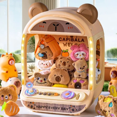 Máy Gắp Thú Bông Capybara Có Nhạc Đèn, Kèm Gấu Bóng Xu Quà Tặng Bé 529.000₫ 8