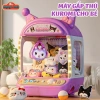 Máy Gắp Thú Bông Kuromi & Melody Kích Thước Lớn, Có Nhạc Đèn Bắt Mắt, Kèm Gấu Bóng Xu - Quà Tặng Ý Nghĩa Cho Bé