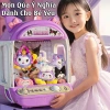 Máy Gắp Thú Bông Kuromi & Melody Kích Thước Lớn, Có Nhạc Đèn Bắt Mắt, Kèm Gấu Bóng Xu - Quà Tặng Ý Nghĩa Cho Bé 2