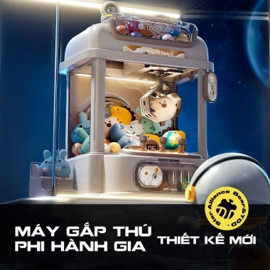 Máy Gắp Thú Bông Thỏ Phi Hành Gia Vũ Trụ – Nhạc, Đèn Sáng, Kèm Gấu & Bóng, Quà Tặng Bé 8 Máy Gắp Thú Bông Thỏ Phi Hành Gia Vũ Trụ – Nhạc, Đèn Sáng, Kèm Gấu & Bóng, Quà Tặng Bé 8