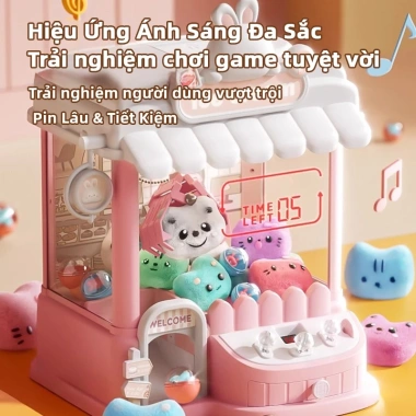Máy Gắp Thú Vui Nhộn AYYKX - Giải Trí Nhạc Đèn, Gắp Thú Bông, Quà Tặng Trẻ Em