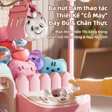 Máy Gắp Thú Vui Nhộn AYYKX - Giải Trí Nhạc Đèn, Gắp Thú Bông, Quà Tặng Trẻ Em 4 Máy Gắp Thú Vui Nhộn AYYKX - Giải Trí Nhạc Đèn, Gắp Thú Bông, Quà Tặng Trẻ Em 4