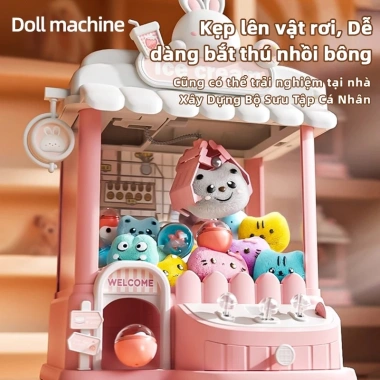 Máy Gắp Thú Vui Nhộn AYYKX - Giải Trí Nhạc Đèn, Gắp Thú Bông, Quà Tặng Trẻ Em