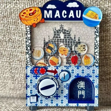 Máy Gashapon Ma Cao Màu Hồng - Dán Acrylic Trang Trí, Quà Du Lịch, 95.700₫