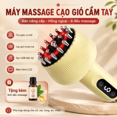 Máy giác hơi cầm tay bản nâng cấp 8 đầu massage, mát xa hồng ngoại, cạo gió kèm tặng tinh dầu - Giá 259.000₫ 4