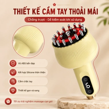 Máy giác hơi cầm tay bản nâng cấp 8 đầu massage, mát xa hồng ngoại, cạo gió kèm tặng tinh dầu - Giá 259.000₫ 5