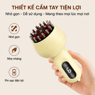 Máy giác hơi cầm tay bản nâng cấp 8 đầu massage, mát xa hồng ngoại, cạo gió kèm tặng tinh dầu - Giá 259.000₫ 8