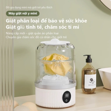 Máy Giặt 2in1 iiko - Giặt Đồ Lót và Đồ Bé, 2 Chế Độ Tự Động, Gấp Gọn Du lịch 2 Máy Giặt 2in1 iiko - Giặt Đồ Lót và Đồ Bé, 2 Chế Độ Tự Động, Gấp Gọn Du lịch 2
