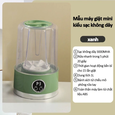 Máy Giặt Đồ Lót Bé Mini 2 Chế Độ, Gọn Nhỏ Dễ Mang, Tiện Lợi Du Lịch - Giá 294k 10 Máy Giặt Đồ Lót Bé Mini 2 Chế Độ, Gọn Nhỏ Dễ Mang, Tiện Lợi Du Lịch - Giá 294k 10