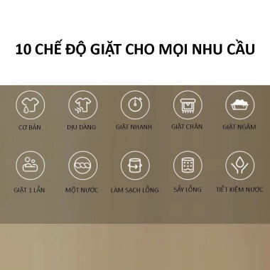 Máy giặt mini 10L tự động 10 chế độ – vắt, sấy, khử khuẩn, tiết kiệm điện nước, bảo hành 3 năm – chỉ 3,250,000₫