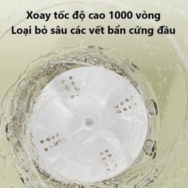 Máy giặt mini 2in1 iiko – giặt đồ lót & đồ bé, 2 chế độ tự động, gấp gọn du lịch, giá 268.000₫