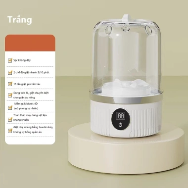 Máy giặt mini 2in1 iiko – giặt đồ lót & đồ bé, 2 chế độ tự động, gấp gọn du lịch, giá 268.000₫ 9 Máy giặt mini 2in1 iiko – giặt đồ lót & đồ bé, 2 chế độ tự động, gấp gọn du lịch, giá 268.000₫ 9