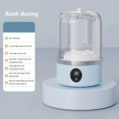 Máy giặt mini 2in1 iiko – giặt đồ lót & đồ bé, 2 chế độ tự động, gấp gọn du lịch, giá 268.000₫ 10 Máy giặt mini 2in1 iiko – giặt đồ lót & đồ bé, 2 chế độ tự động, gấp gọn du lịch, giá 268.000₫ 10