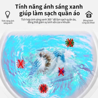 Máy Giặt Mini 4.5kg UV Tiêu Diệt Khuẩn, Xoáy Cực Mạnh, Tự Vắt Khô Đồ Lót Em Bé 3