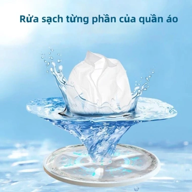 Máy Giặt Mini 4.5kg UV Tiêu Diệt Khuẩn, Xoáy Cực Mạnh, Tự Vắt Khô Đồ Lót Em Bé 5