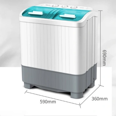 Máy giặt mini 6kg 2 lồng vắt riêng biệt bán tự động - Giá siêu giảm 2.150.000đ 2 Máy giặt mini 6kg 2 lồng vắt riêng biệt bán tự động - Giá siêu giảm 2.150.000đ 2