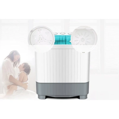 Máy giặt mini 6kg 2 lồng vắt riêng biệt bán tự động - Giá siêu giảm 2.150.000đ 5 Máy giặt mini 6kg 2 lồng vắt riêng biệt bán tự động - Giá siêu giảm 2.150.000đ 5