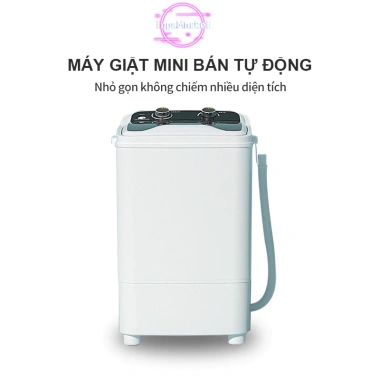 Máy giặt mini bán tự động 7kg - Tiện lợi cho cá nhân, gia đình nhỏ, đổi lỗi 7 ngày, làm sạch ánh sáng, giảm 23%