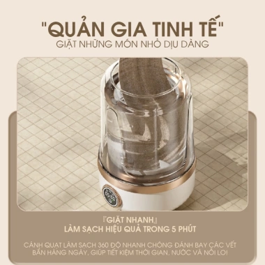 Máy Giặt Mini Đồ Bé BG-A07 3 Chế Độ Tự Động, Nhỏ Gọn Mang Theo, Bảo Hành 12 Th, 433.000₫