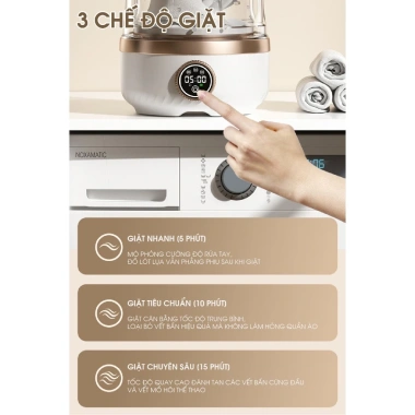 Máy Giặt Mini Đồ Bé BG-A07 3 Chế Độ Tự Động, Nhỏ Gọn Mang Theo, Bảo Hành 12 Th, 433.000₫