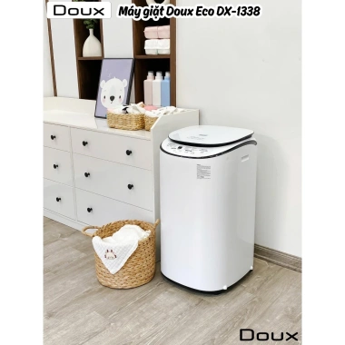 Máy Giặt Mini Doux Eco 10 Chức Năng, Diệt Khuẩn Ánh Sáng Xanh, Khóa Trẻ Em An Toàn DX-1.338 8 Máy Giặt Mini Doux Eco 10 Chức Năng, Diệt Khuẩn Ánh Sáng Xanh, Khóa Trẻ Em An Toàn DX-1.338 8