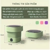 Máy Giặt Mini Gấp Gọn Đa Năng – Khử Khuẩn Ánh Sáng Xanh, Giặt Đồ Lót & Bé, 400.000₫ 8