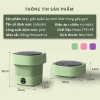 Máy giặt mini gấp gọn, khử khuẩn ánh sáng xanh, tự vắt khô - Giặt đồ lót, tất vớ bé 250.000₫ 9