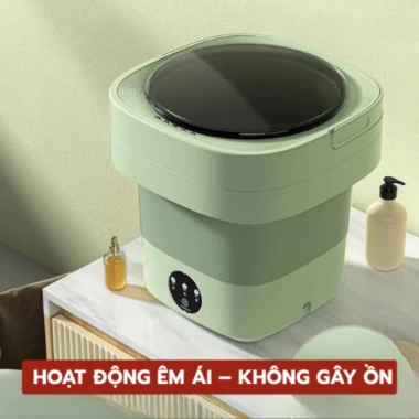 Máy giặt mini gấp gọn, tự vắt khử khuẩn, giặt đồ lót, tất, quần áo tiện lợi - Giá 299.000đ