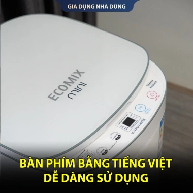 Máy giặt mini GHM hẹn giờ, vắt sấy khô ECOMIX khử khuẩn tự động 100% - bảo hành 6 năm