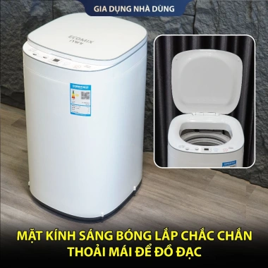 Máy giặt mini GHM hẹn giờ, vắt sấy khô ECOMIX khử khuẩn tự động 100% - bảo hành 6 năm