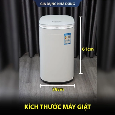 Máy giặt mini GHM hẹn giờ, vắt sấy khô ECOMIX khử khuẩn tự động 100% - bảo hành 6 năm