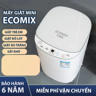Máy giặt mini GHM hẹn giờ, vắt sấy khô ECOMIX khử khuẩn tự động 100% - bảo hành 6 năm 8 Máy giặt mini GHM hẹn giờ, vắt sấy khô ECOMIX khử khuẩn tự động 100% - bảo hành 6 năm 8