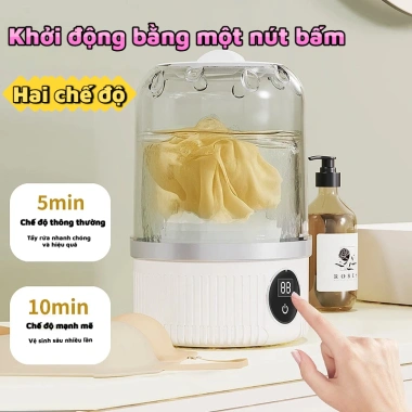 Máy giặt mini không dây, nhỏ gọn cho quần áo lót và tất - Tiện lợi, không cần lắp đặt, 292k