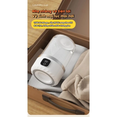 Máy giặt mini không dây, nhỏ gọn cho quần áo lót và tất - Tiện lợi, không cần lắp đặt, 292k 6 Máy giặt mini không dây, nhỏ gọn cho quần áo lót và tất - Tiện lợi, không cần lắp đặt, 292k 6
