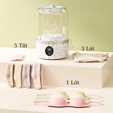 Máy giặt mini không dây tiết kiệm, giặt đồ nhỏ, lót, quần áo bé - GGStore