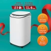 Máy giặt mini KWSK AKITA tự động giặt‑vắt‑sấy, UV khử khuẩn, tiết kiệm nước, bảo hành 6 năm 2